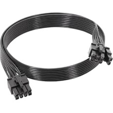 GIONAR maitinimo šaltinio 65 cm 6+2 kontaktų PCIE ir GPU maitinimo kabelis 