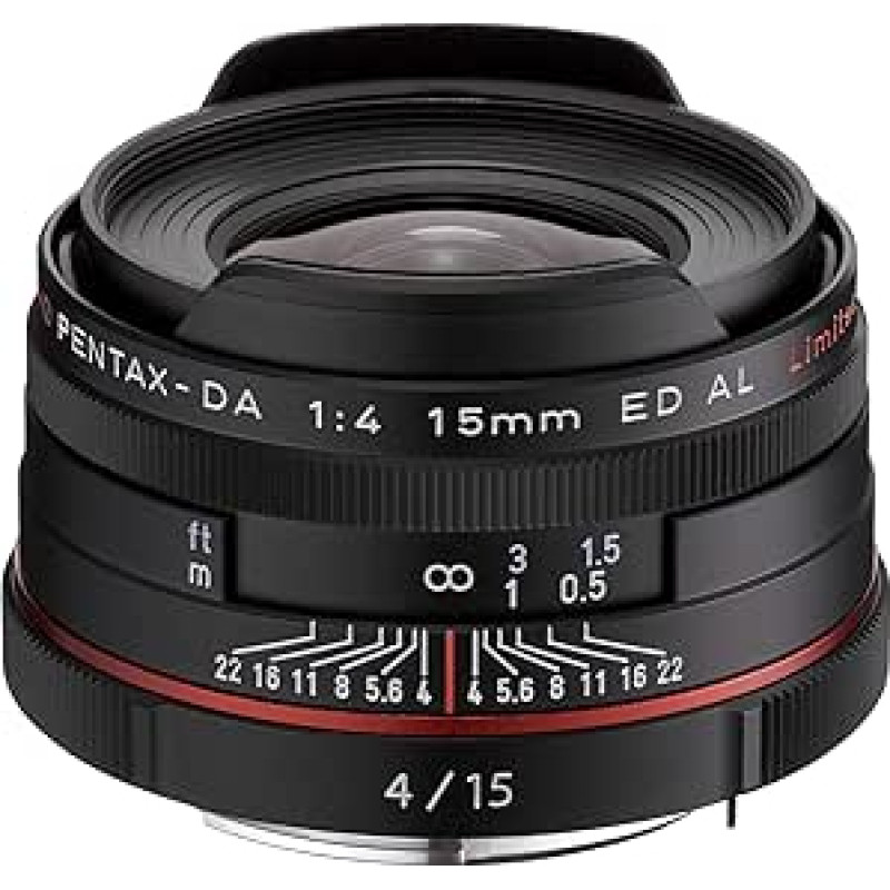Pentax HD DA Limited 15mm F4 ED AL objektyvas - juodas