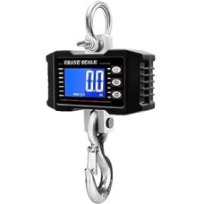 Industrielle Kranwaage, 1000 kg/500 g Digitale Hängewaage HD LCD-Bildschirm Elektronische Kranwaage Hochpräzises industrielles landwirtschaftliches Wiegewerkzeug(Noir)