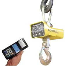 Elektronische Kranwaage, 3000KG/3T, präzise kabellose Hängewaage, Fernbedienungswaage for weit verbreitete Anwendungen für Landwirtschaft, Viehzucht, Fabriken(Printing meter)