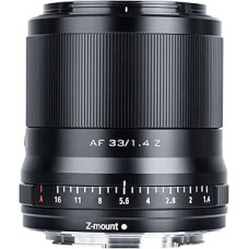 VILTROX 33mm F1.4 Z-Mount APS-C automatinio fokusavimo didelės diafragmos pagrindinis objektyvas su STM varikliu ir plačiakampio AF palaikymu, suderinamas su Nikon Zfc, Z5, Z6, Z7, Z50, Z6Ⅱ, Z7Ⅱ