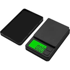 Präzisions-Taschenwaage 1000 g x 0,1 g, digitale Grammwaage mit hintergrundbeleuchtetem LCD-Display for Lebensmittel und Schmuck, tragbare Mini-Reisewaage(2PCS 0.1g 1000g)