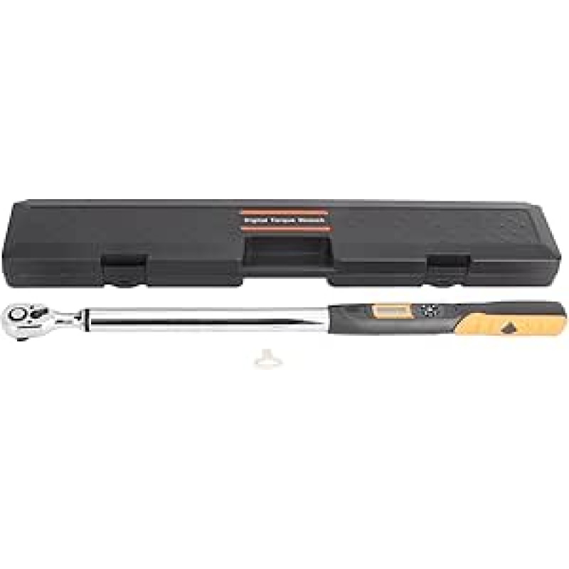 Sukimo veržliaraktis 1/2 colio pavaros veržliaraktis 20.4-340N.M Skaitmeninis kampinis sukimo varžtas su iš anksto nustatyta verte Duomenų atmintis Švilpukas LED indikatorius