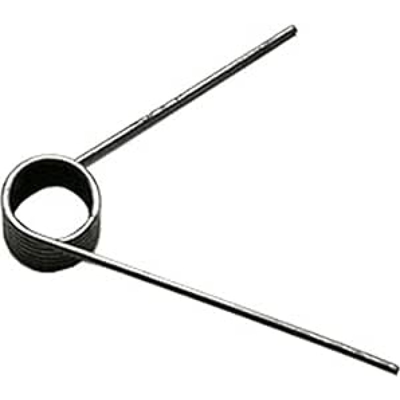 Torsionsfeder, V-förmige Feder, 10 Stück 0,7-0,8 mm Drahtdurchmesser, V-förmige kleine Torsionsfeder aus Stahl, Außendurchmesser 9 mm, Winkellänge 35 mm, 0,8 x 4 x 35 mm