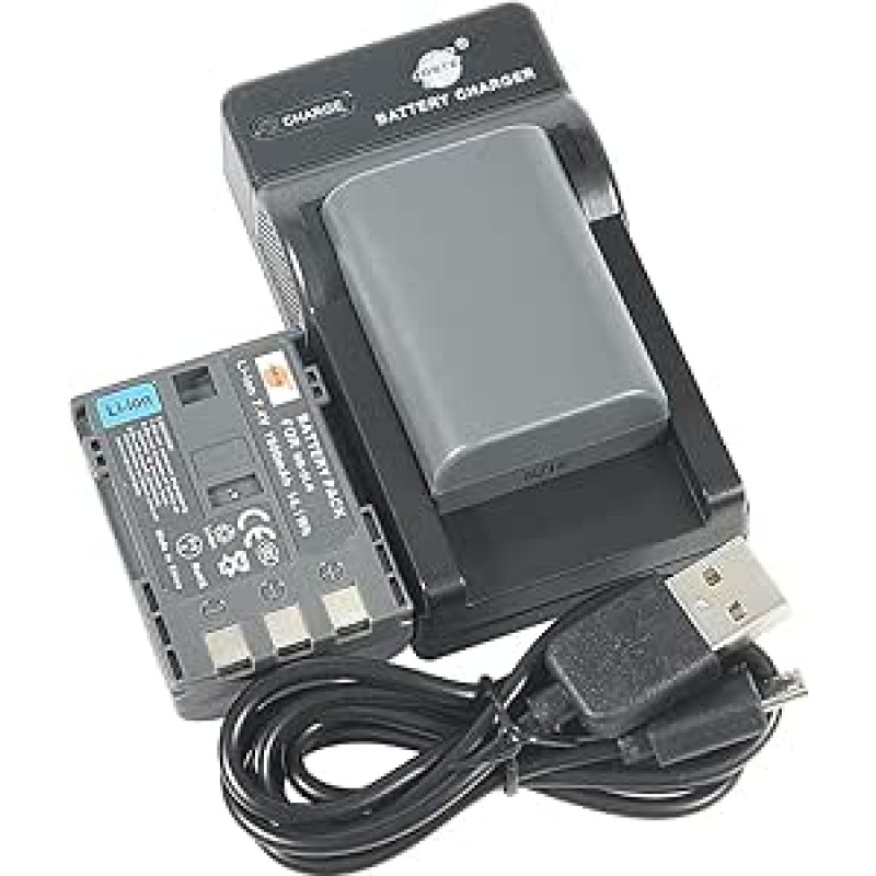 DSTE (2 pakuotės) NB-2L 2LH ličio jonų akumuliatorius ir mikro USB įkroviklis, tinkantis 