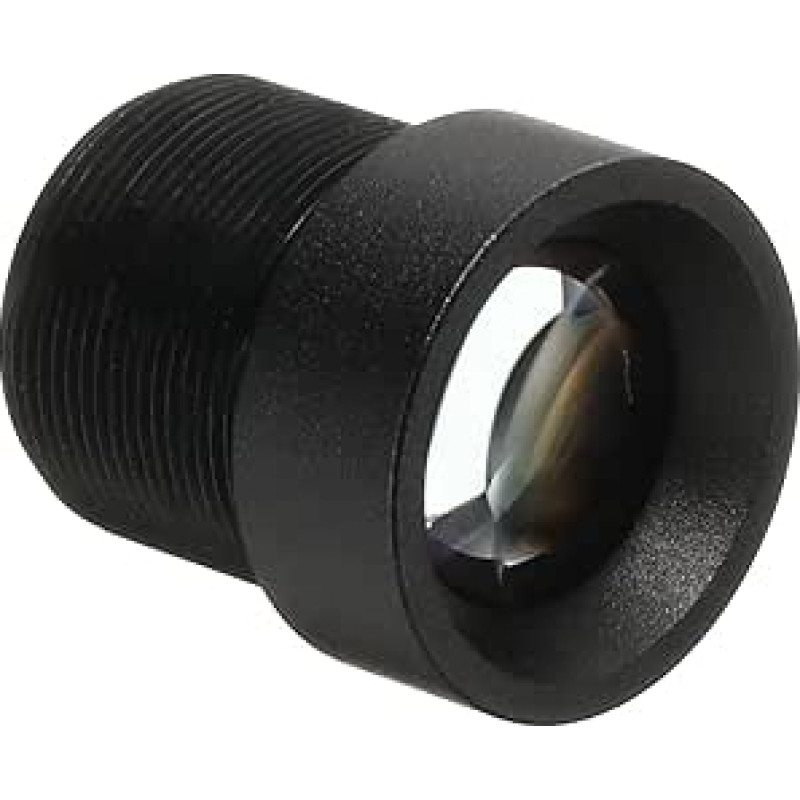 CCTV kameros objektyvas 12mm 3MP F2.0 FPV plataus kampo apsaugos kameros objektyvas M12 sriegio skersmuo, skirtas IP kamerai Panorama Black