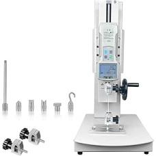 Skaitmeninis Zugprüfmaschine, 10-500 N Manueller Kraftmessständer, 300 mm Hub, mit 2 Prüfklemmen, Ausgabefunktion, LCD-Display, für Zug-, Druck- und zerstörende Prüfungen 20N