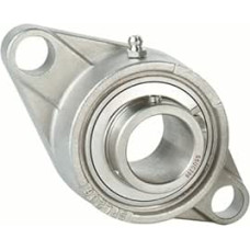 1PCS SUCFL207 304 Edelstahl Äußere sphärische Lager Gürtel Basis Einsatz Lager