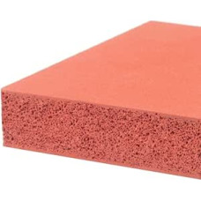 Silikono putų plokštė, karščiui atspari kempinės plokštė, 500 x 500 mm, Silicio kaučiuko putų plokštė/500 x 500 x 5 mm