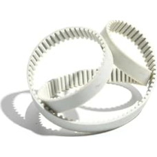 HTD5m Polyurethan-Zahnriemen 5M-820/830/840/850/860/870 Geschlossener Schleifenzahnriemen 15/20/25/30mm Breite Weißer PU-Zahnscheibengürtel(5//m-840,15mm)