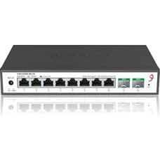 2,5G komutatorius | 8 prievadų 2,5G valdomas Ethernet komutatorius | 8X 2,5GbE RJ45 + 2x 10G SFP+ | VLAN/LACP/QoS/STP/IGMP, valdomas internetu, metalinis korpusas be ventiliatoriaus, skirtas NAS, žaidimų kompiuteriams, 