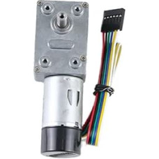 12V 4W 24V 6W Schneckentriebe-DC-Reduziermotor mit Encoder, Einzelwelle JGY370, einstellbare schwindigkeit, CW, CCW, langsamer Motor,Geräuscharm(150RPM,12VMotor and Bracket)
