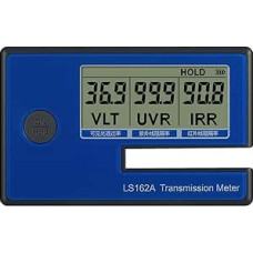 Spalvos matuoklis, nešiojamasis langų plėvelės pralaidumo matuoklis su 1400 nm IR slopinimu, UV blokavimo laipsniu, matomos šviesos pralaidumu 162A, itin mažas energijos suvartojimas