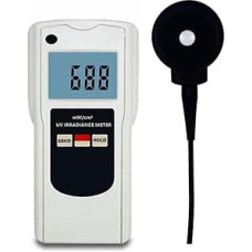 AM23-UVV395 Skaitmeninis UV spinduliuotės matuoklis AM23 UV spinduliuotės matuoklis UVA UVB UV šviesos galios matuoklis 2,000mW/20.00mW/200.0mW/cm²