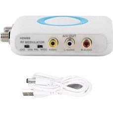 PUSOKEI RF Modulator, HDMI to RF Converter, NTSC PAL TV CATV Modulator, HD Input A/VF Female, RF Output, VRF Demodulator Converter for Home CATV System