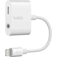 Belkin 3.5 mm Audio + Charge Rockstar (iPhone Aux Adapter/iPhone Charging Adapter for iPhone XS, XS Max, XR, 8/8 Plus and More)