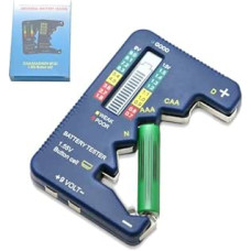 Battery Tester Tester 7 Seven Battery Types C, AA, AAA, D, N, 9V (6F22), 1.55V Button Cell Batteries Tester