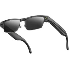 AI išmanieji akiniai 4K HD kamera, 800 W Anti Verwacklungs Kamera Brille mit Videoaufzeichnung, Duale Mikrofone mit Geräuschunterdrückung, Simultanübersetzung, ChatGPT integracija (fotochrominiai lęšiai)