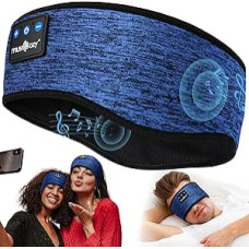 MUSICOZY Sleep Headphones Bluetooth 5.4, Comfortable & Ultralight Headband Headphones for Sleeping with Hi-Fi Sound, 14 Hours Running Time, Comfortable Sleep Headphones for Side Sleepers, Travel