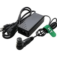 Dešiniojo kampo XLR 4 kontaktų maitinimo šaltinio adapteris, skirtas 