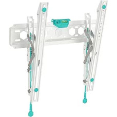 ONKRON TM5-W TV Wall Mount Tiltable for 32-70 Inch TVs up to 60 kg, Ultra Slim Flat TV Mount, VESA 75 x 75-400 x 400, Tilting Wall Mount TV White