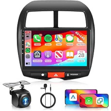 Hodozzy 4G + 64G Car Radio for Citroen C4 2007-2013 / Mitsubishi ASX 2010-2016 / Peugeot 4008 2012 with Carplay Android Car, 10 Inch Touchscreen with Sat Nav Bluetooth WiFi DSP FM/RDS Radio +