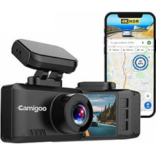 T8 Pro – Dashcam für Autos – Ultra 4K – Frontkamera – WLAN & GPS – Starlight-Nachtsicht – G-Sensor – Loop-Aufnahme – Parkmonitor – Bewegungserkennung – Magnetischer Anschluss – 64 GB SD-Karte