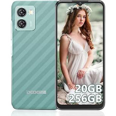 DOOGEE N50 Pro mobilusis telefonas, 20GB + 256GB/TF 1TB išmanusis telefonas, 6,52 colių HD+ 