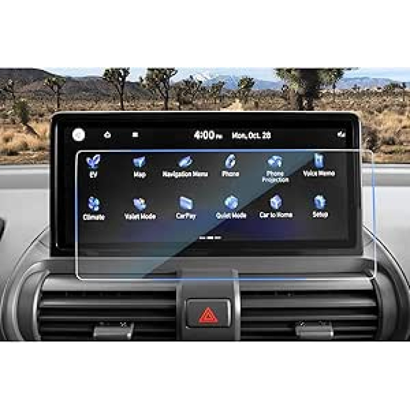 CDEFG Suderinama su 2025 2026 Hyundai Inster EV Elektrinė navigacija Apsauginė plėvelė Grūdintas stiklas 10,25 colių jutikliniam ekranui Atsparus įbrėžimams GPS 9H ekrano apsauga Automobilių navigacijos plėvelės priedai
