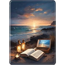 Kindle Paperwhite 2015/2013/2012 Case Flip Silicone Protective Case, Auto Wake or Sleep Magnetic TPU Case, Blue Gold Marble Peony Pattern Case for Kindle Paperwhite 7th/6th/5th Gen (7)