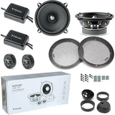 Kit Set for Focal Auditor ASE-130 ASE130 1 2-Way Kit 5 Inches 13 cm 50 Watt RMS 100 Watt Max with 2 Woofers 2 Tweeters 2 Crossover Crossover Car 4 Ohm SPL Pair + Free Grille and Accessories