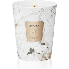 M&SENSE Didelė kvapioji žvakė, natūralaus sojų vaško kvapioji žvakė, atpalaiduojanti aromaterapija, dovana moterims ir vyrams, kalėdinė, 400 g, 75 valandų degimo laikas ir 2 dagtys