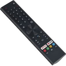 VINABTY RM-C3414 Replacement Voice Remote Control Suitable for Smart-Tech TVs SMT32F30HC4U1B1, SMT32N30HC4L1B1, SMT32N30HC4U1B1, SMT32S10HC4U2G1, SMT40N30FC4U1B1, SMT55N. 30UC203M1B1, SMT43F30FC4L1B1