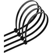 Kabelbinder aus Nylon im 100er Pack, 7,2 x 500 mm, schwarz, idealiai tinka kabeliui sutvarkyti ir organizuoti.
