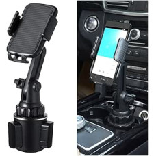 CGEAMDY Car Holder for Drink Holder, Cup Holder, Car Phone Holder, Universal Adjustable Gooseneck Car Mount, 360 Degree Car Cup Holder for Smartphone