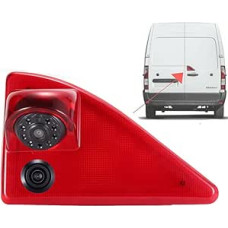 Dviguba galinio vaizdo kamera su trečiuoju stabdžių žibintu, dvigubo objektyvo kamera, skirta Nissan NV400 X62 X62B/Opel Vauxhall Movano B X62 MKII MK2 MK3 MKIII/Renault Master III 3 JV FV Van Bus