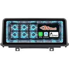 Wireless CarPlay Android Car Radio Linux System Radio Quick Start Upgrade Factory iDrive Multimedia Car Receiver Retrofit Kit Original for BMW X5 X6 F15/F16 (2014-2017) NBT