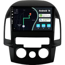 MSD 9 colių ekrano automobilinis radijas Hyundai I30 (2006-2011 m.) | Belaidis Carplay Android automobiliams | Android 14 GPS navigacijos radijas | Volant WiFi DSP DAB Bluetooth 5.0 | Atbulinės eigos kamera | 2 DIN