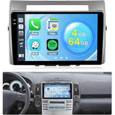 Roinvou 4+64G Android 15 Car Radio for Toyota Corolla Verso AR10 2004-2009 with Carplay Android Car, 9 Inch Car Radio Incell Touchscreen with GPS Navigation Bluetooth EQ WiFi RDS FM SWC Reversing