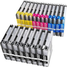 20 suderinamų spausdintuvo kasečių, tinkančių pakeisti Brother LC-980 LC-985 LC-1100, skirtų MFC 250C 255CW 290C 295CN 490CW 5490CN 5890CN 5895CW 6490CW 6890CDW 790CW 795CW 95CW 990CW 90CW CW 9265W J410