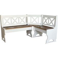 k koma Pušies kampinis suolas iš medžio masyvo 