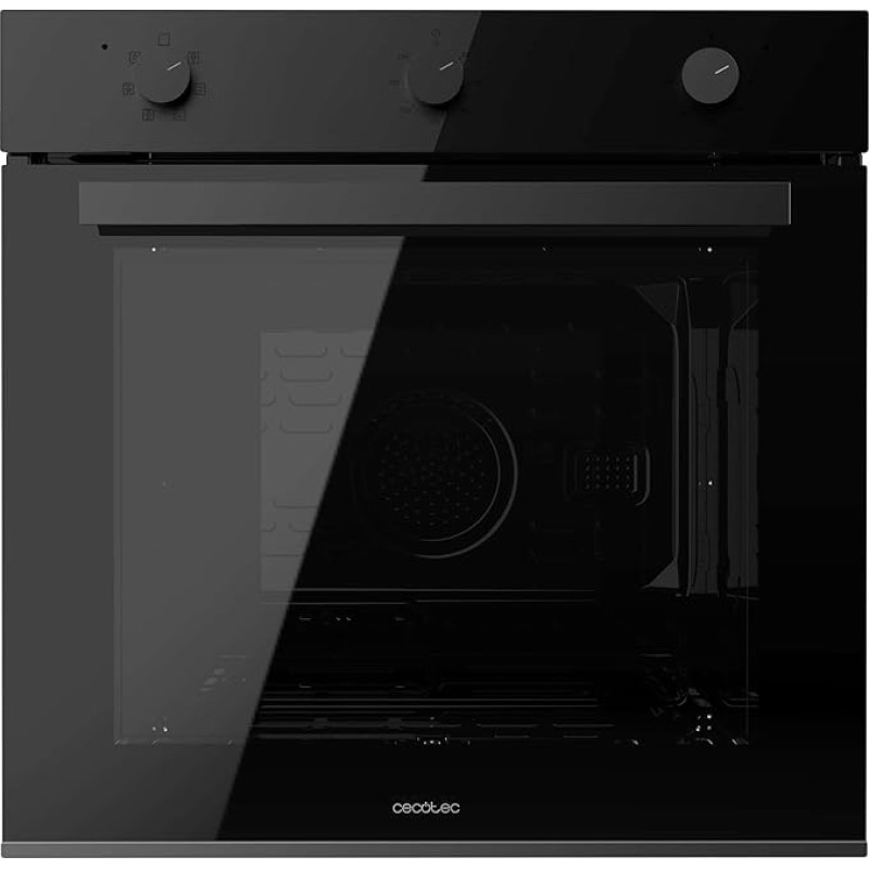 Cecotec Bolero Hexa M236000 Dark Inox Time Integruota daugiafunkcinė 70 l orkaitė su 6 funkcijomis Garų pagalba Lengvas valymas garais Šaltos durelės ir efektyvumas A