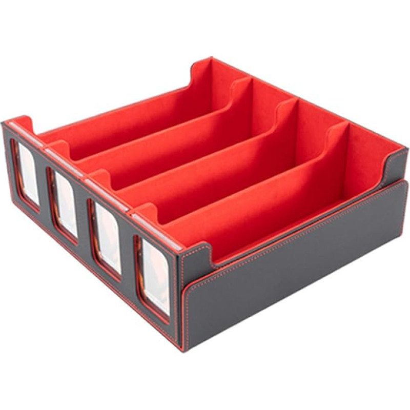 MTG kaladžių dėžutė, PU odos magnetinė kortų laikymo dėžutė 3200 kortų, prekybos kortų dėžutė, Commander kaladžių dėžutė su 24 skirtukais ir 4 reguliuojamais kortų laikikliais