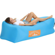 Inflatable Sofa, Inflatable Lounger, Air Lounger, Hammock, Portable, Inflatable Couch for Backyard, Lake, Beach, Travel, Camping, Picnic, Music Festivals, Blue