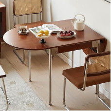 150 cm sulankstomas virtuvės valgomojo stalas Medžio masyvo virtuvės stalas Išplečiamas 