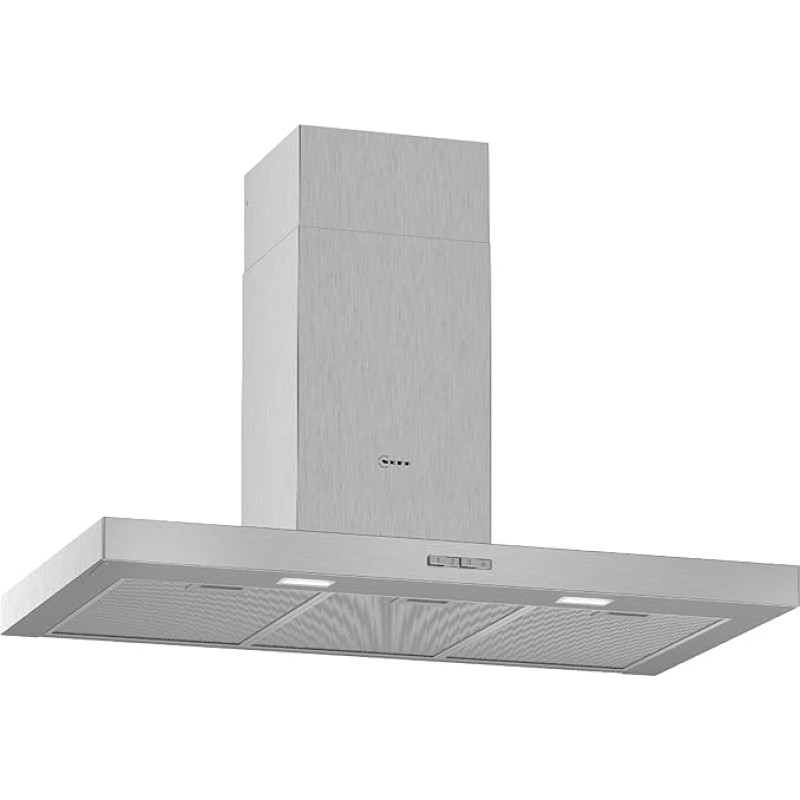 Neff DBBC920N Sieninis nerūdijantis plienas, 330 m³/h D - Neff DBBC920N, 330 m³/h, ortakinis/cirkuliacinis, E, A, D, 64 dB