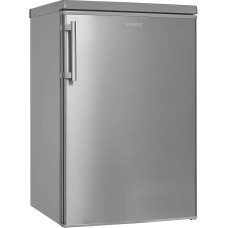 Exquisit Fridge KS16-4-HE-040E inoxlook | 109 l net capacity | stainless steel look | vegetable compartment | freezer compartment | compact | LED light