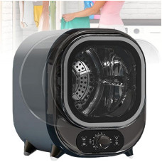 Maža 450 W stalinė kondensacinė skalbinių džiovyklė su nerūdijančio plieno būgnu, nešiojamoji, iš priekio kraunama kompaktiška skalbinių džiovyklė, 0,8 kg talpos, galima statyti ant stalviršio arba montuoti ant sienos (A)