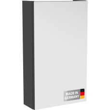 Fackelmann Easy Mirror Cabinet in Anthracite, 40 cm Width, 1 Shelf, Modern Bathroom Cabinet with Practical Storage Space, Made in Germany