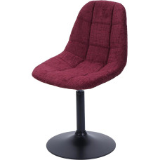 HWC-A60 Valgomojo kėdė Pasukama kėdė Plieninė FSC® Audinys / Tekstilės šenilas (465 g/m²) Bordo